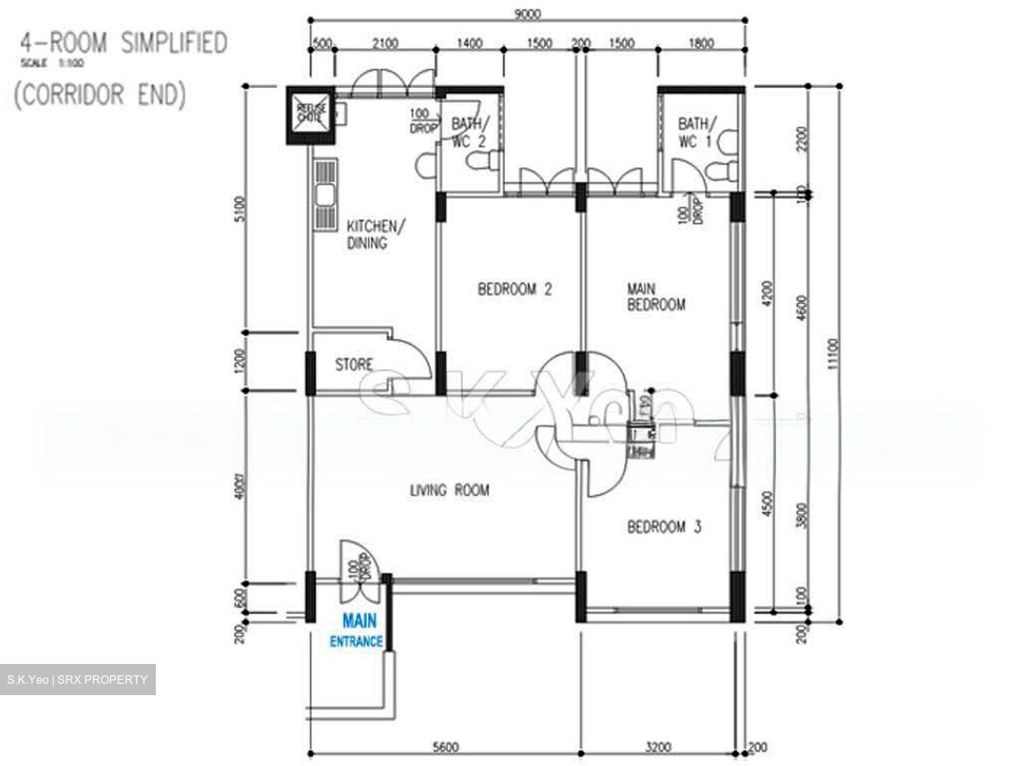 Blk 511 Bedok Reservoir - Punggol Vale (Hougang), HDB 4 Rooms #626769421